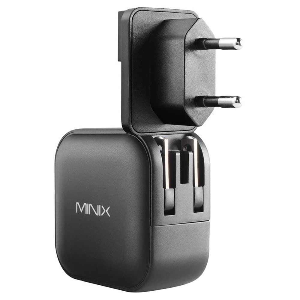 Szybka ładowarka MINIX P1 GaN, maks. moc wyjściowa 65 W, 2*USB-C, 1*USB-A