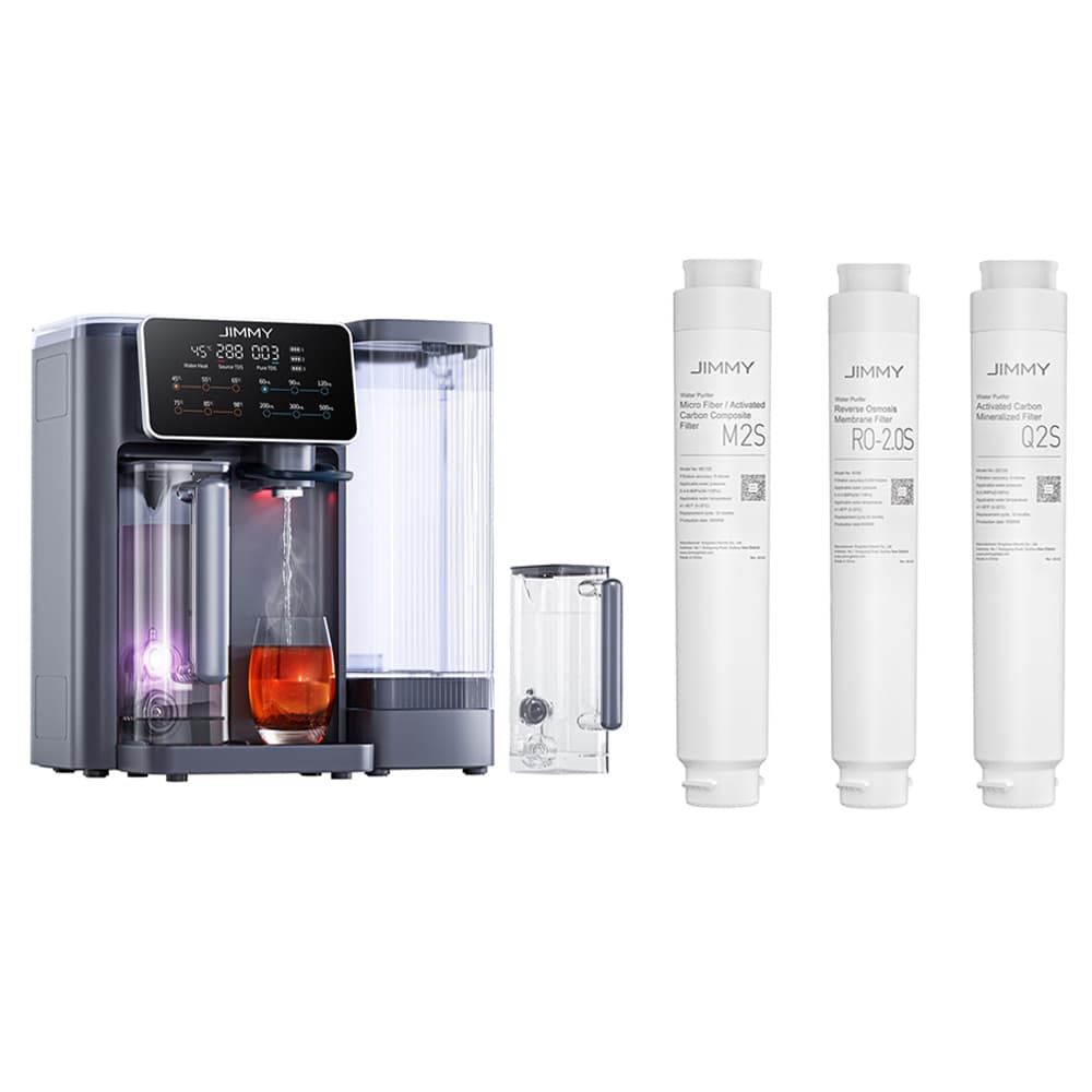 JIMMY R9 Countertop RO Water Purifier + Q2S Filter + RO-2.0S Filter + M2S Filter