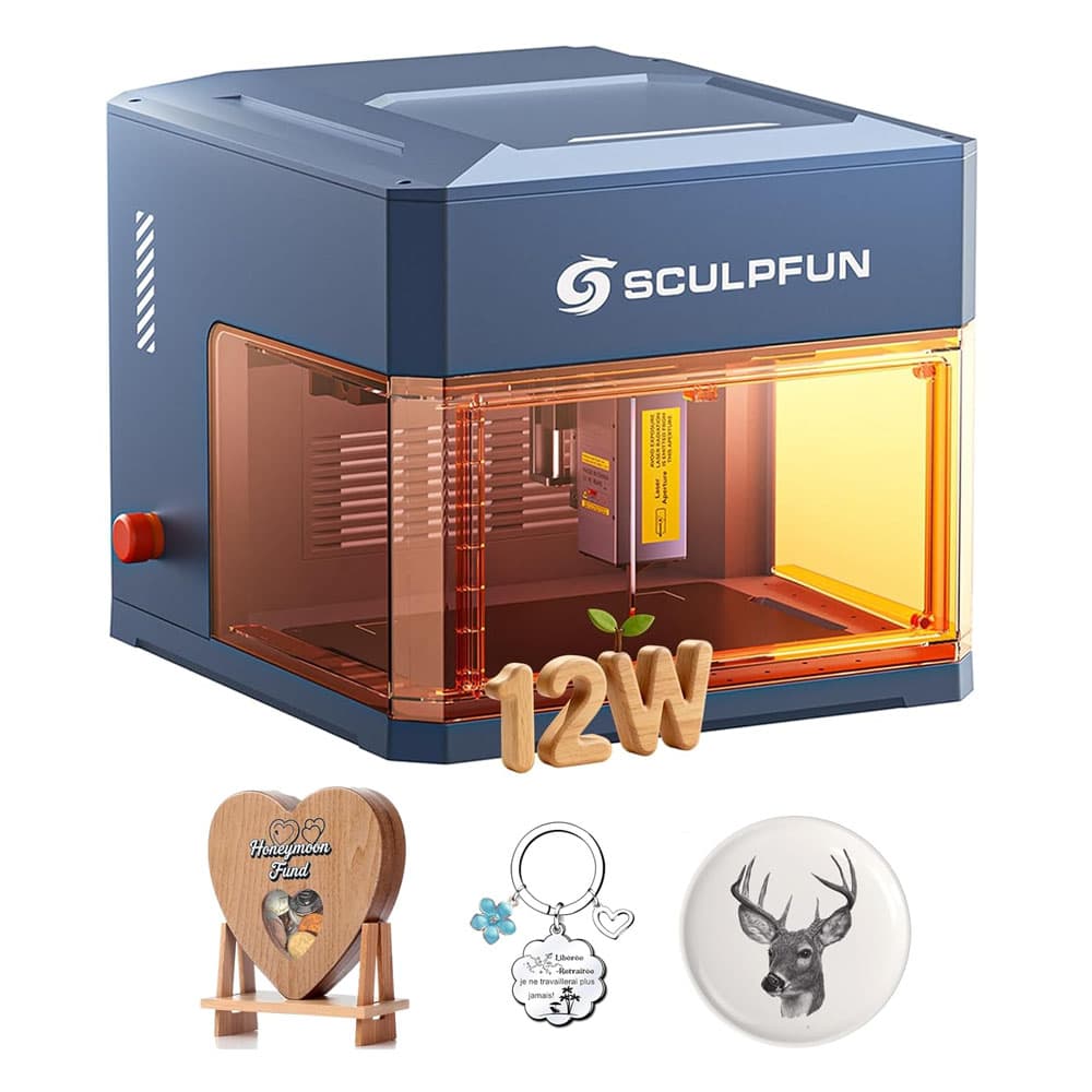 Grawerka laserowa SCULPFUN iCube Ultra 12W do komputerów stacjonarnych