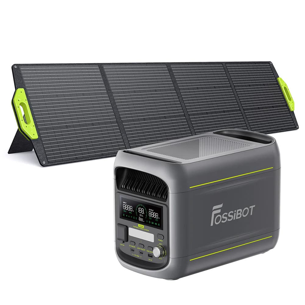 Přenosná elektrárna FOSSiBOT F1800 1× Skládací solární panel SP200 200W