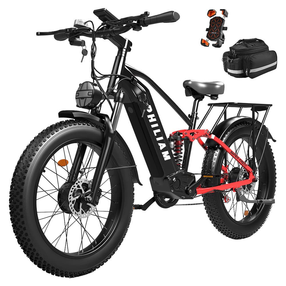 PHILIAM F3 PRO Dual Motor Electric Bike 1000W*2 52V 23Ah — detail 1