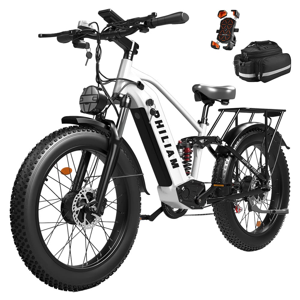 Bicicleta eléctrica PHILIAM F3 PRO con doble motor, 1000 W*2, 52 V, 23 Ah. — image 1