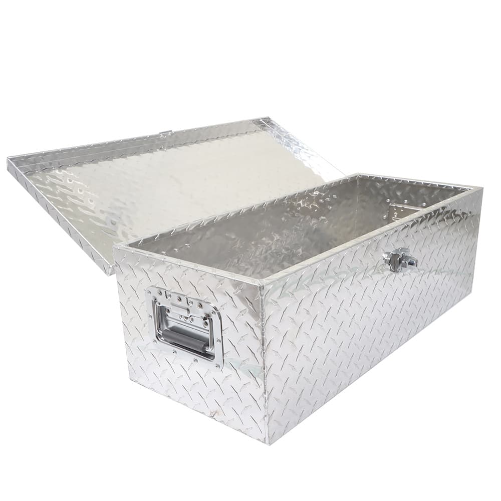 TEMU 20'' Heavy Duty Aluminum Diamond Plate Tool Underbody Box For Pickup Truck Bed