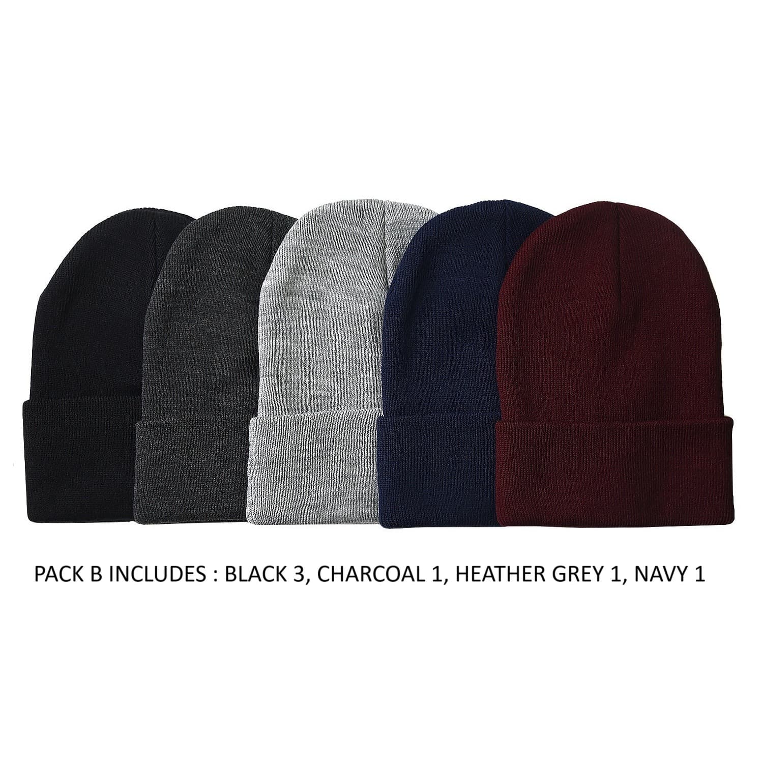 TEMU 6 Pack Men's Beanie