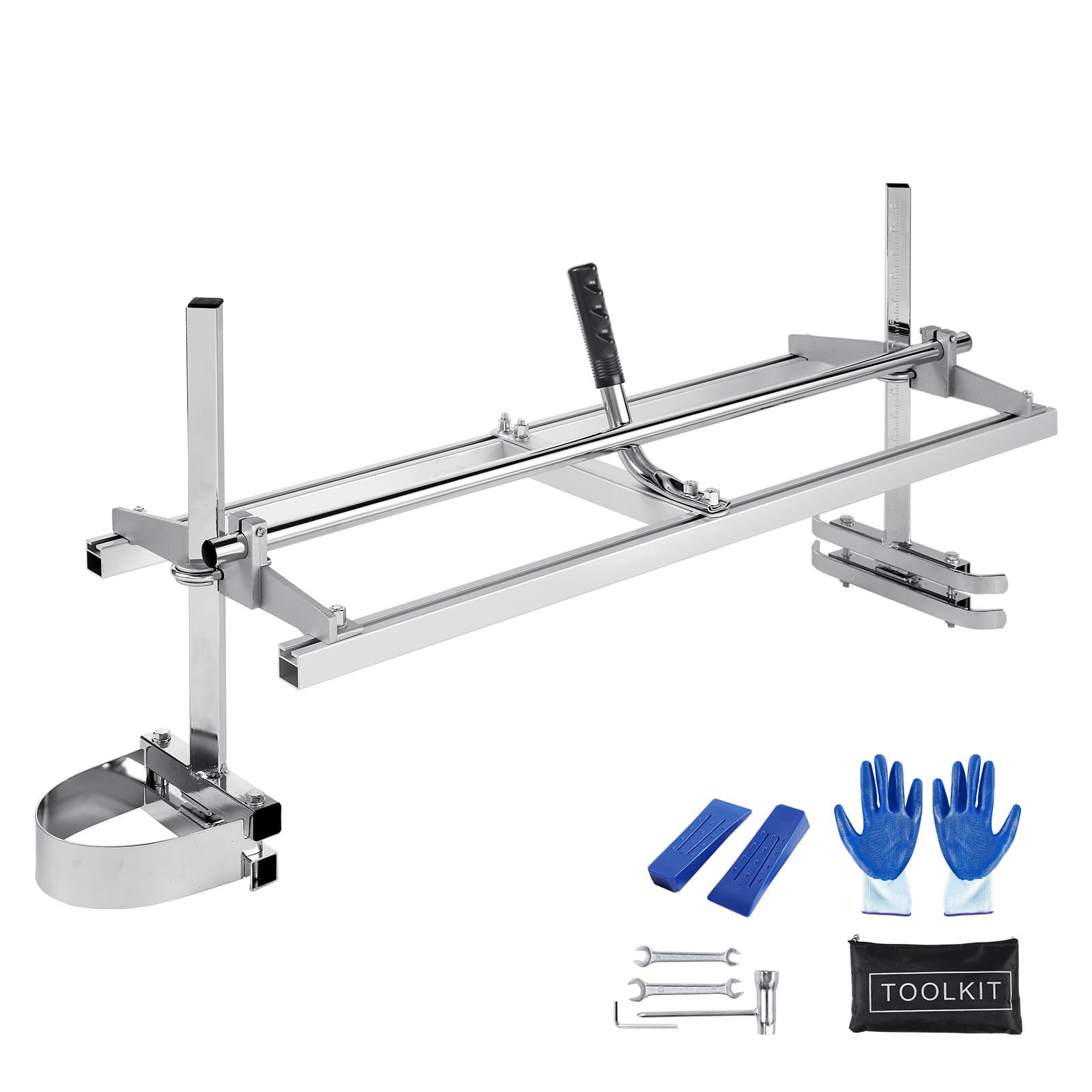 TEMU Vevor Chainsaw Mill, Portable 14"-48" Guide Bar, Galvanized Planking Mill With 0.2"-" Cutting Thickness, Wood Lumber Cross Cutting Saw Mill For And Woodworkers