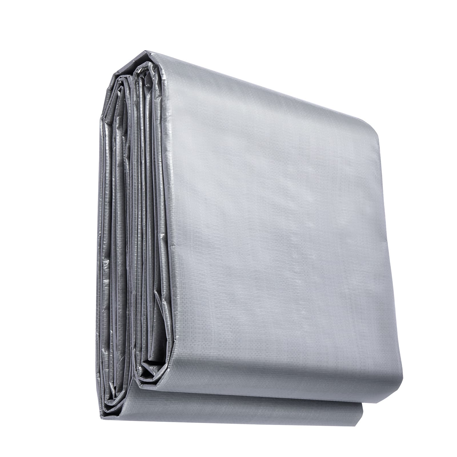 TEMU Vevor Tarp Waterproof 20x30 Ft, Plastic Poly Tarp Mil, Multi Tear Uv And Temperature Resistant Outdoor Tarpaulin With High Durability Reinforced Grommets (silver/brown)