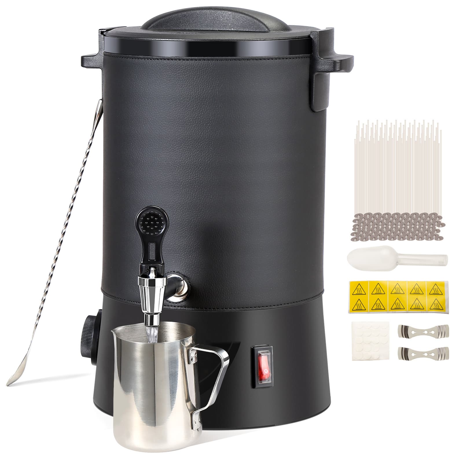 TEMU Vevor Wax Melter For Candle Making, 6.5 Liter Large Electric Wax Spout, 9-level Temperature Control, Easy Clean