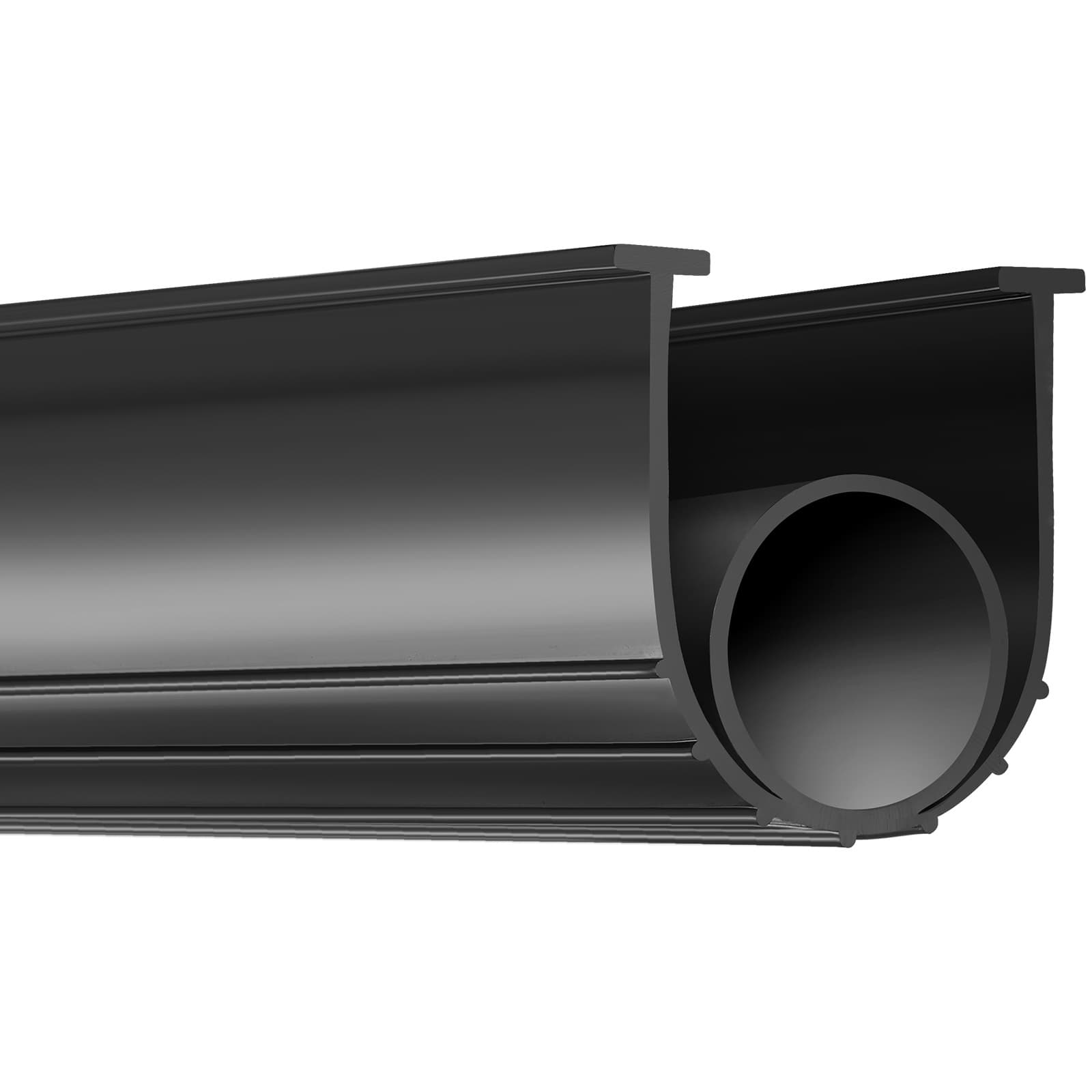 TEMU Vevor Garage Door Seals Bottom Rubber, U Shape +o Ring Combination Garage Door Bottom Weather Seal, 20ft Weatherproofing Garage Door Seal, 5/16 Inch T-ends And 3 3/4 Inch Width, For Doors, Black