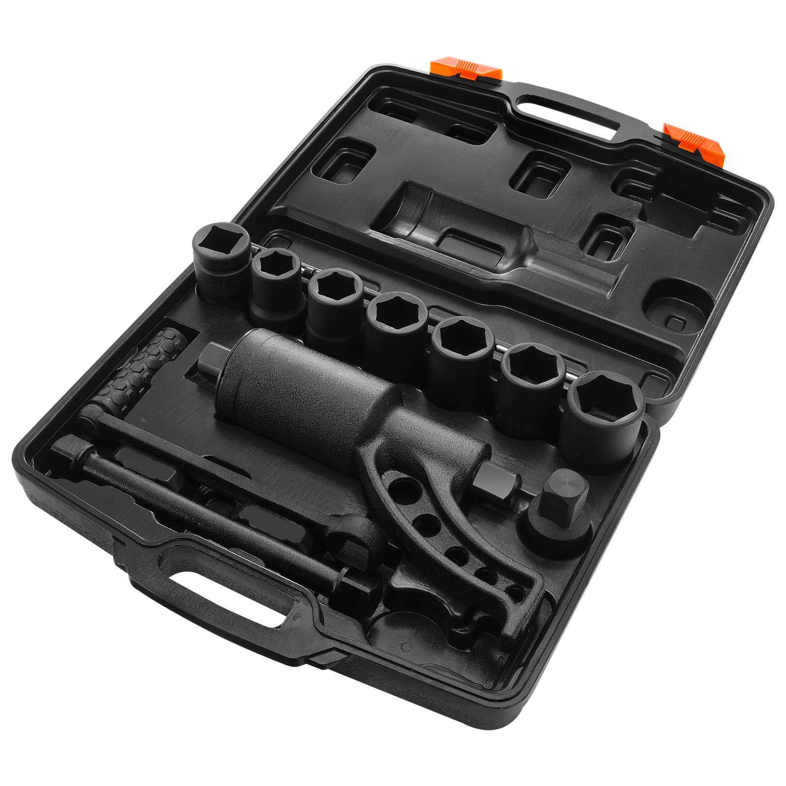TEMU Vevor Torque , 1 Inch Drive Wrench/ Heavy Duty Torque Wrench Set, 6,800n.m Remover, Includes 8 Sockets (24-38mm) And Storage Case