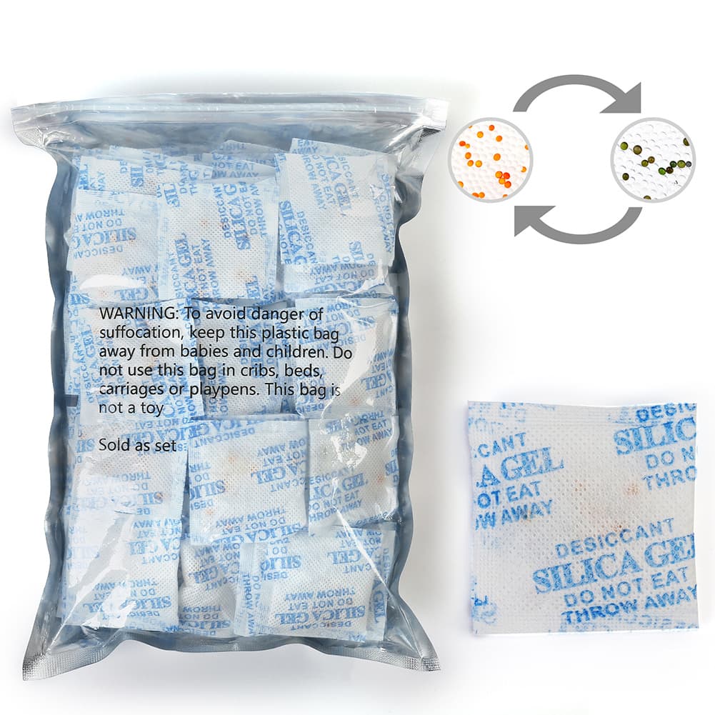 TEMU 100 Pack 3grams Silica Gel Desiccants Packets Moisture Absorber Bags For Storage