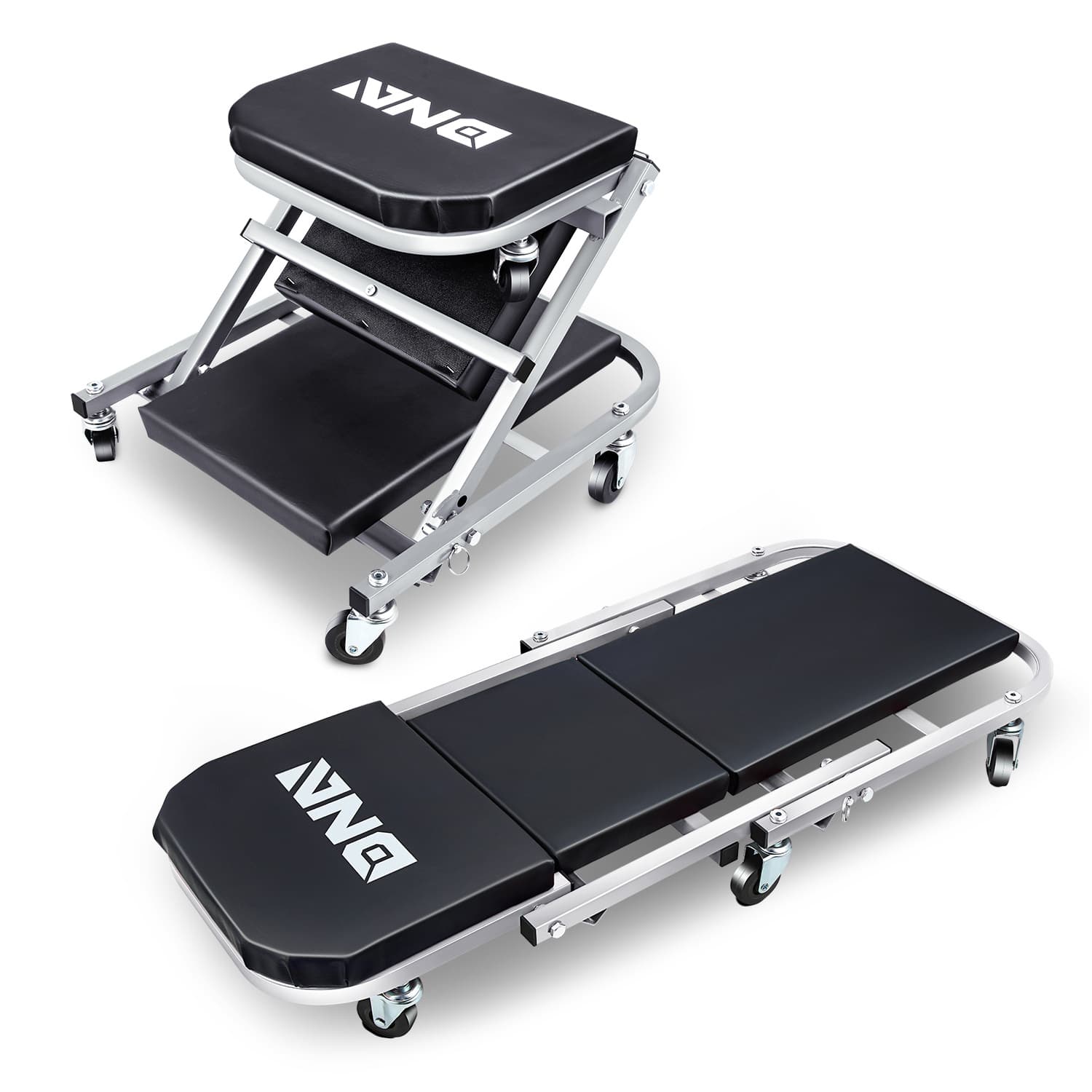 TEMU Dna Foldable Creeper Seat 2" Casters Stool