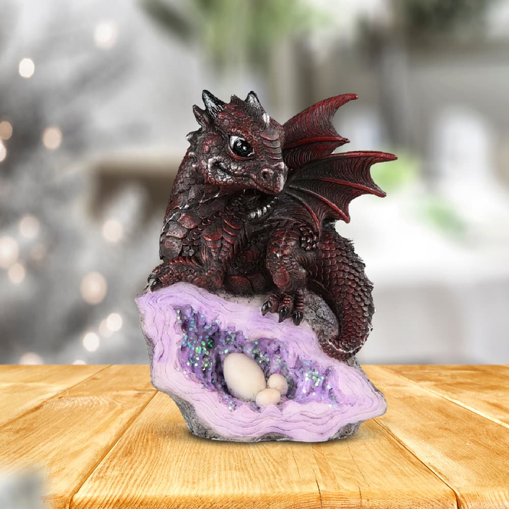 TEMU Fc "h Medieval Dragon With Eggs Figurine Statue Home/room Decor And Perfect Gift Ideas For House Warming, Holidays And Birthdays Great Collectible Addition