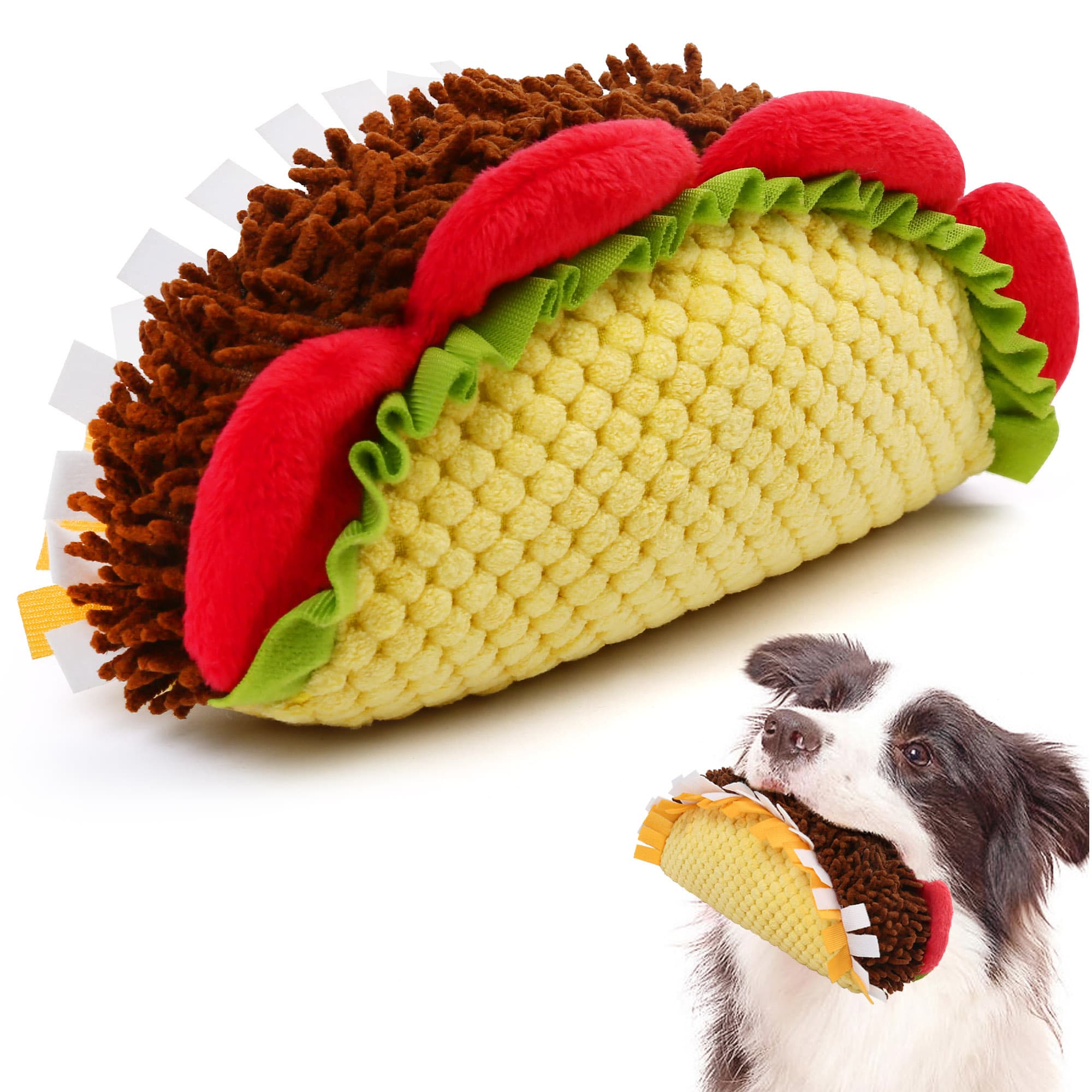 TEMU Toy, Food Dog Toy, Stuffed Dog Chew Toys For Small Medium Large Dogs, Dog Birthday Toys, Indoor Outdoor