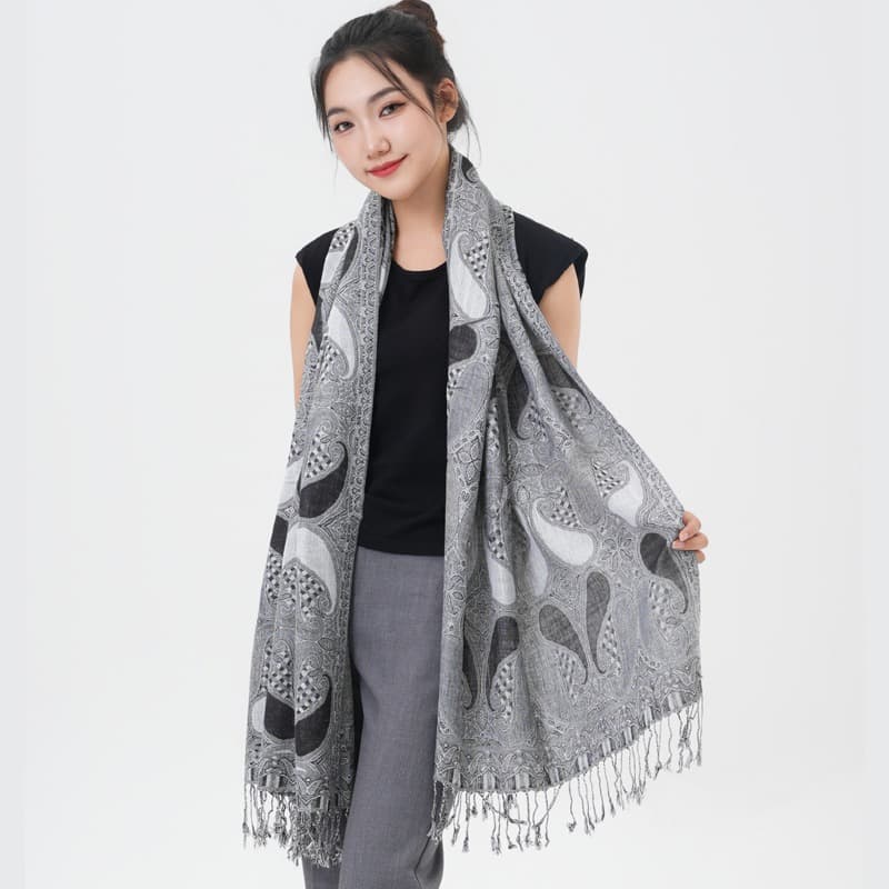TEMU Exotic Persian Pattern Pashmina Scarf