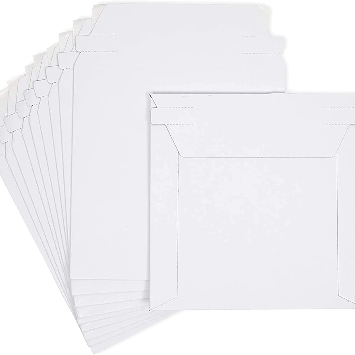 TEMU 6" X 8" Self Seal, Bend Resistance, Rigid Photo Document Shipping Flats Cardboard Envelope Mailer