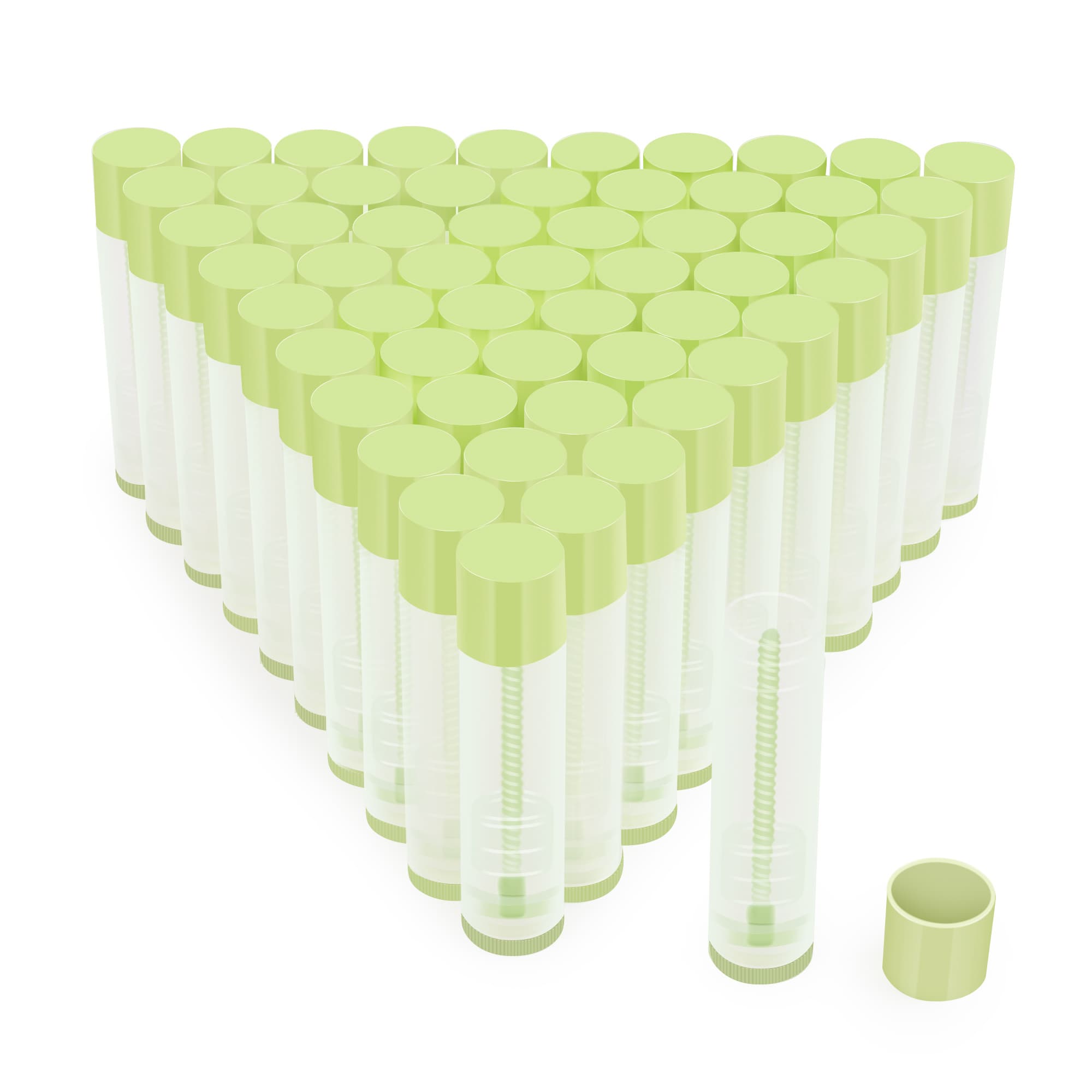 TEMU 59pcs Lip Balm Tubes Empty, Clear Lip Balm Container Tubes