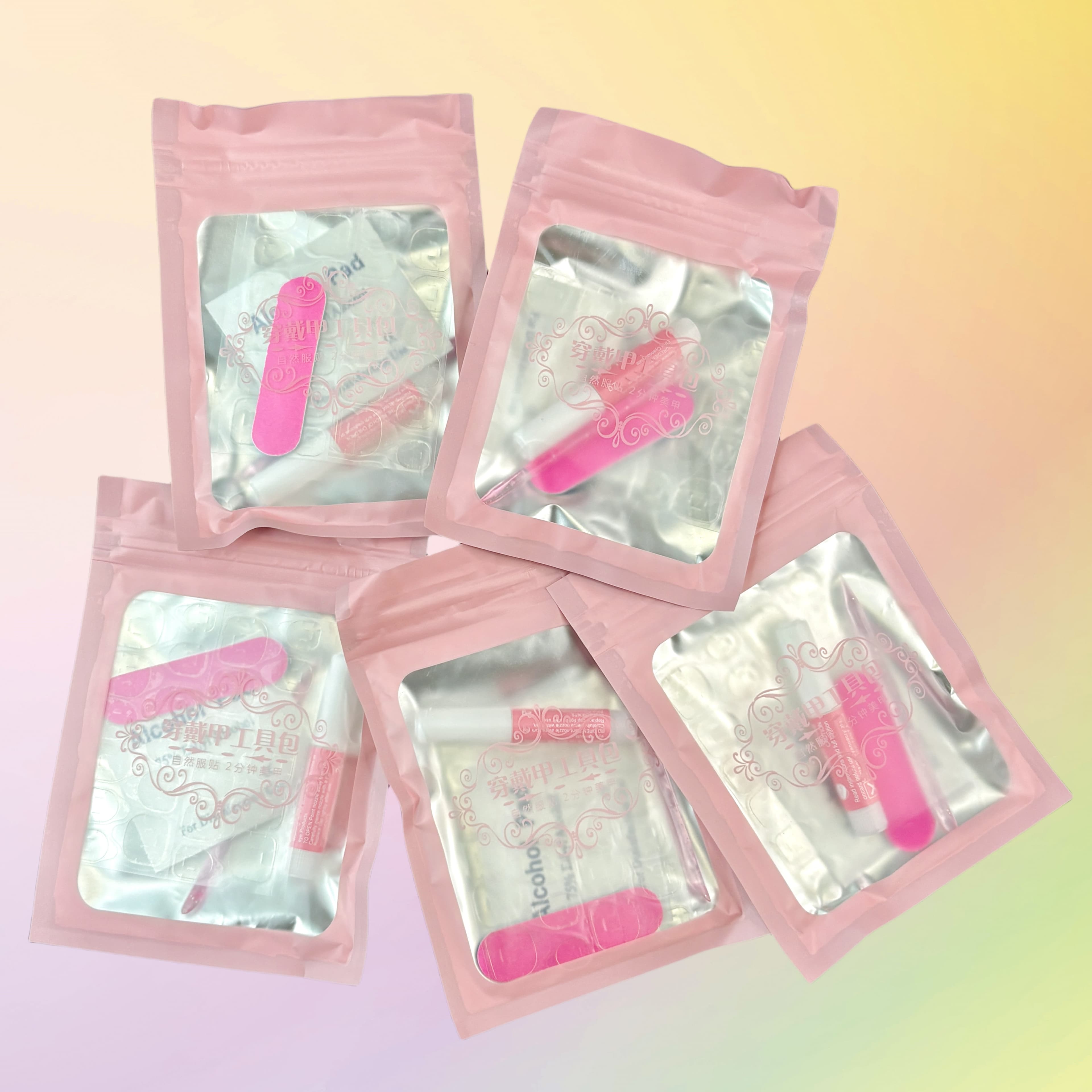 TEMU 25pcs/5sets Press-on Nails Tool Kits