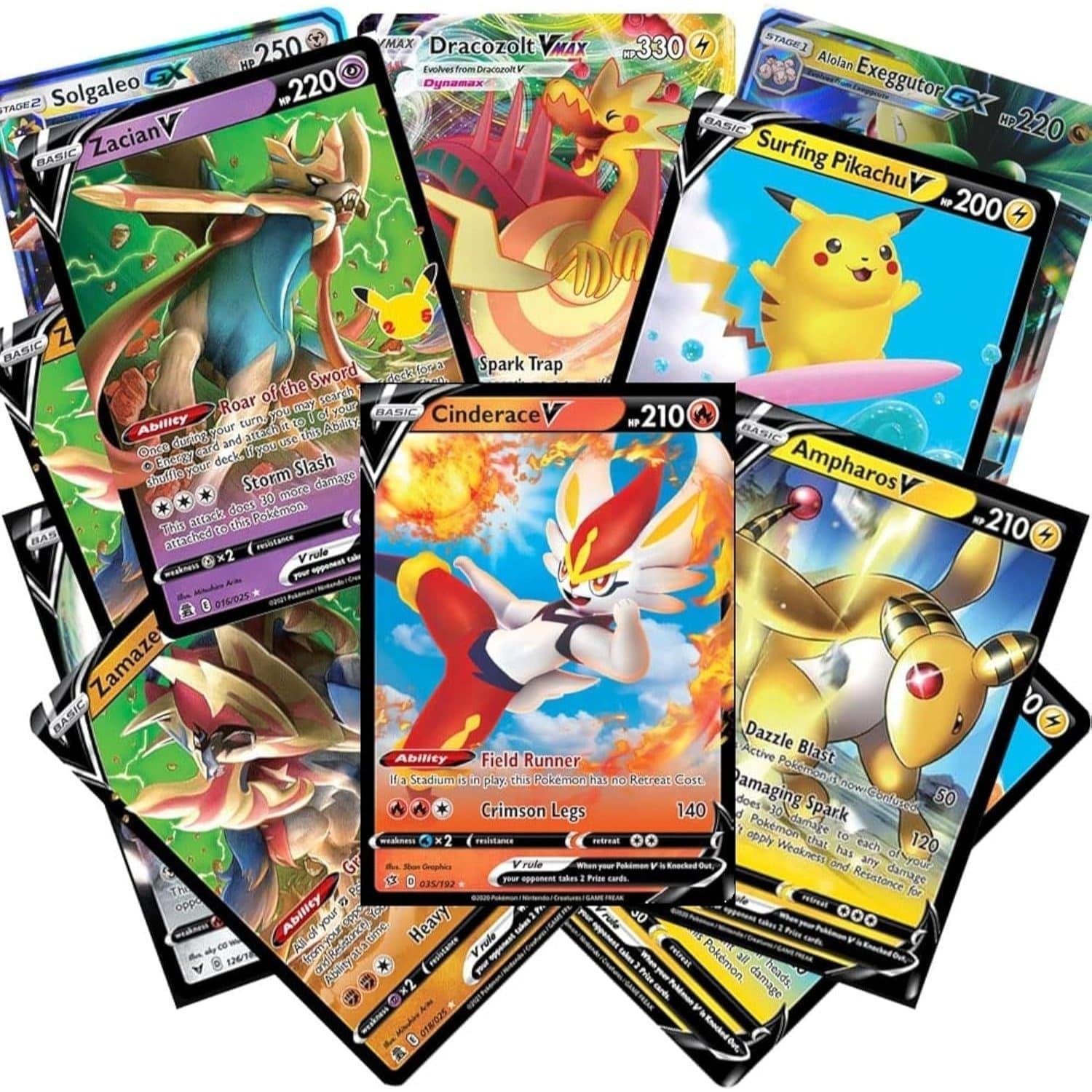 TEMU - 50 Random Card Lot With V