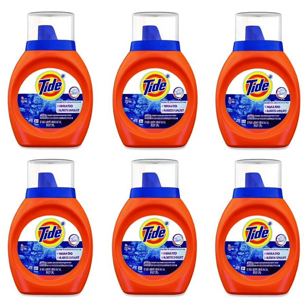 TEMU Tide Original Laundry Liquid Detergent With Bleach, 25 Ounce - 6 Per Case