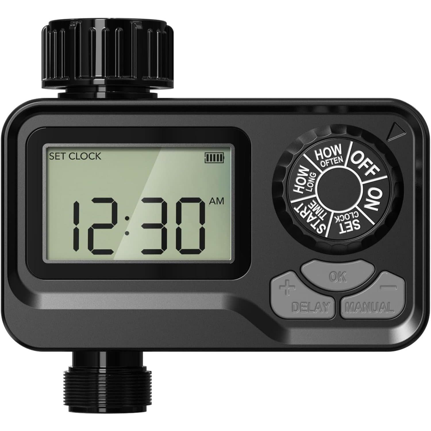 TEMU Garden Hose Timer Programmable, Manual/auto Digital Irrigation Controller With Large Lcd Display, Watering Timer For Lawn Yard