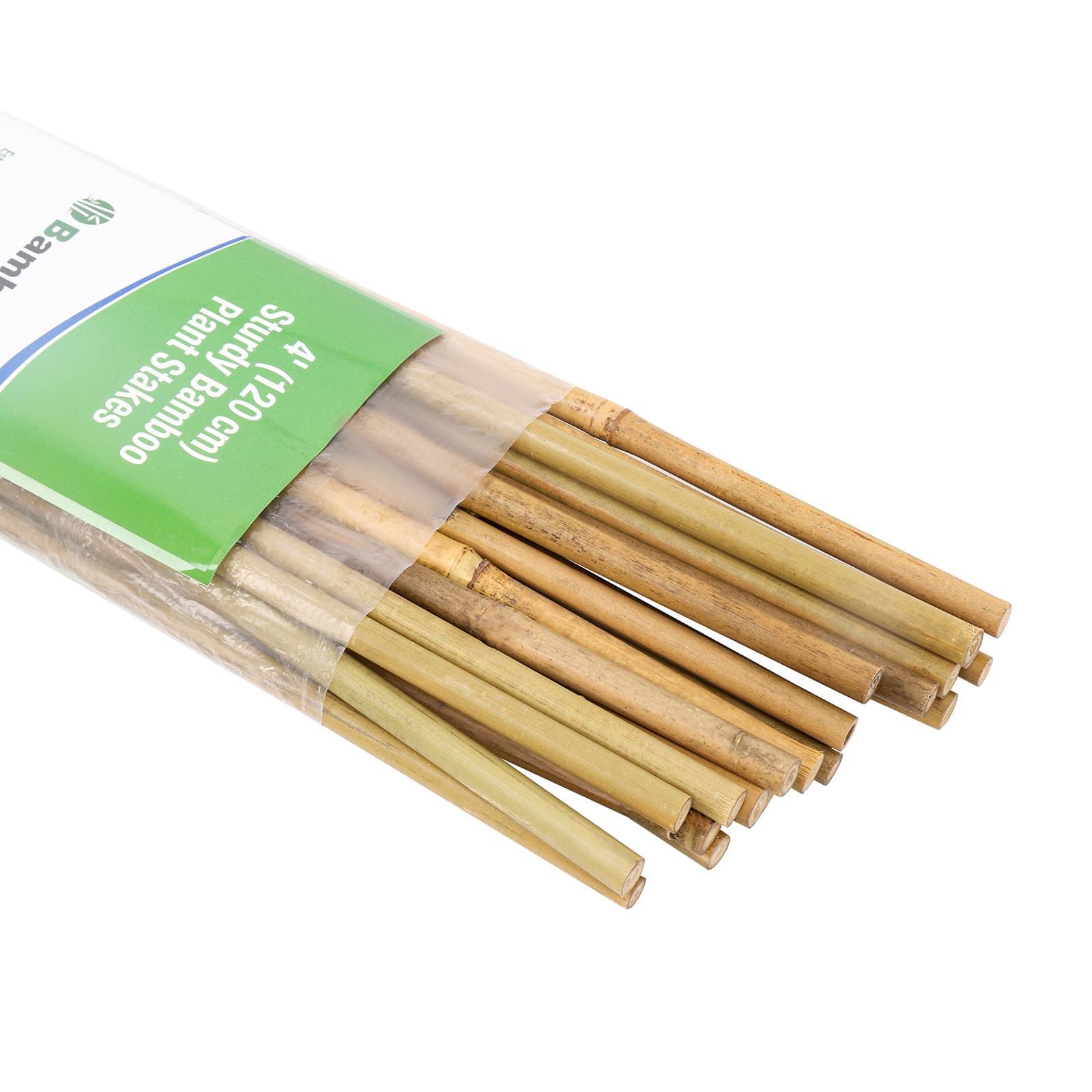 TEMU 45in Natural Bamboo Plant Stakes For Tomatoes, Beans, Flowers, Potted, Climbing Plants 25pcs
