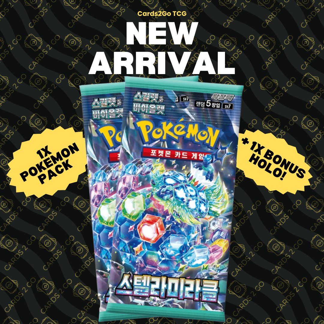 TEMU Cards - Pack 2x Sealed Authentic ( And Violet: Crown) Korean + Bonus Holographic Cards!