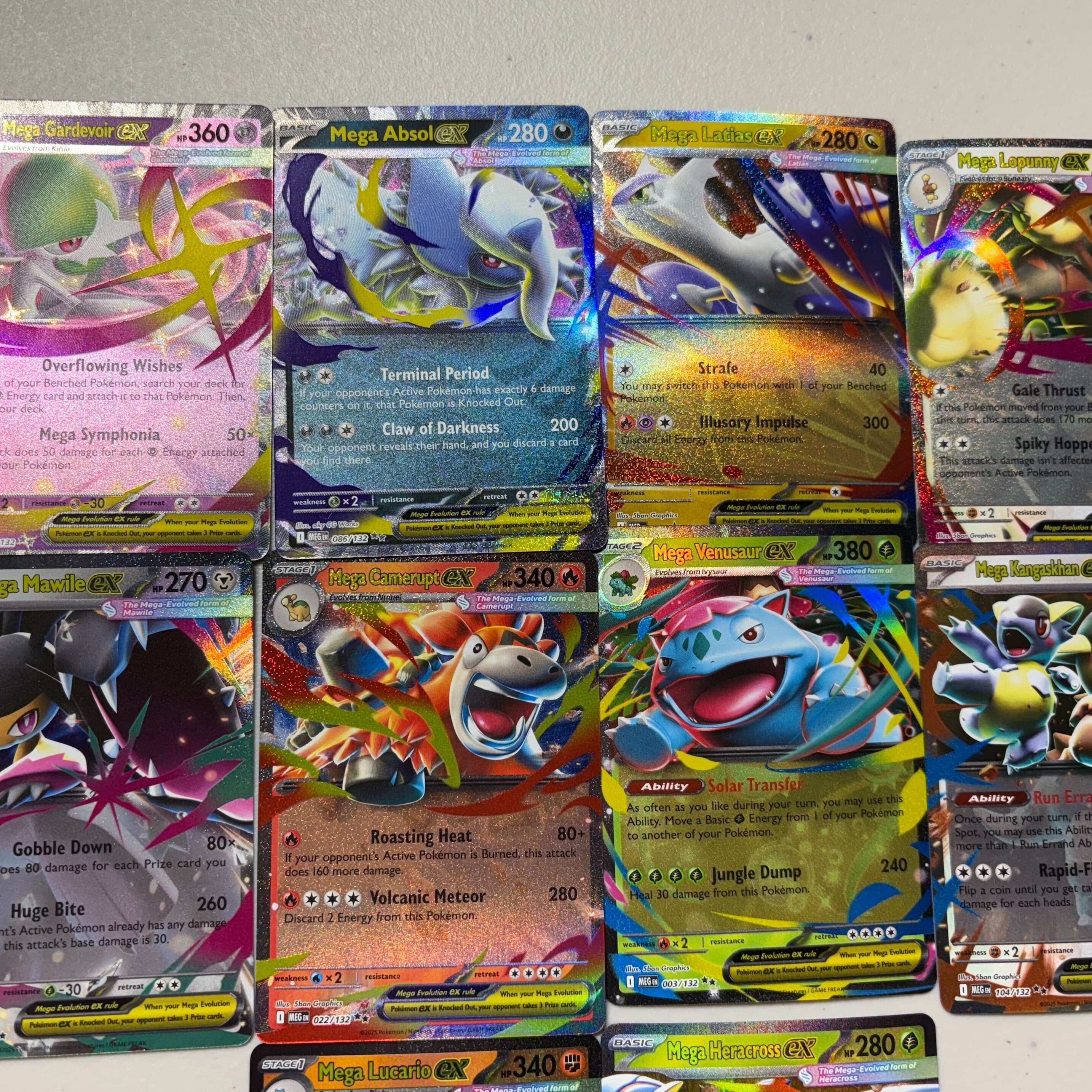 TEMU Pokémon Mega Lot – 3 Card Bundle, Ex! Authentic / Real