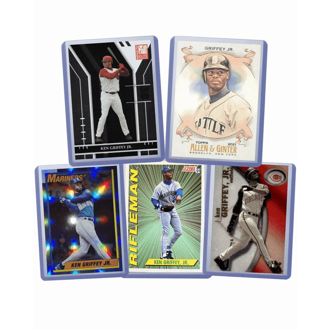 TEMU . Baseball Cards (5) Assorted Trading Cards - Perfect For Any Collector Or Gift