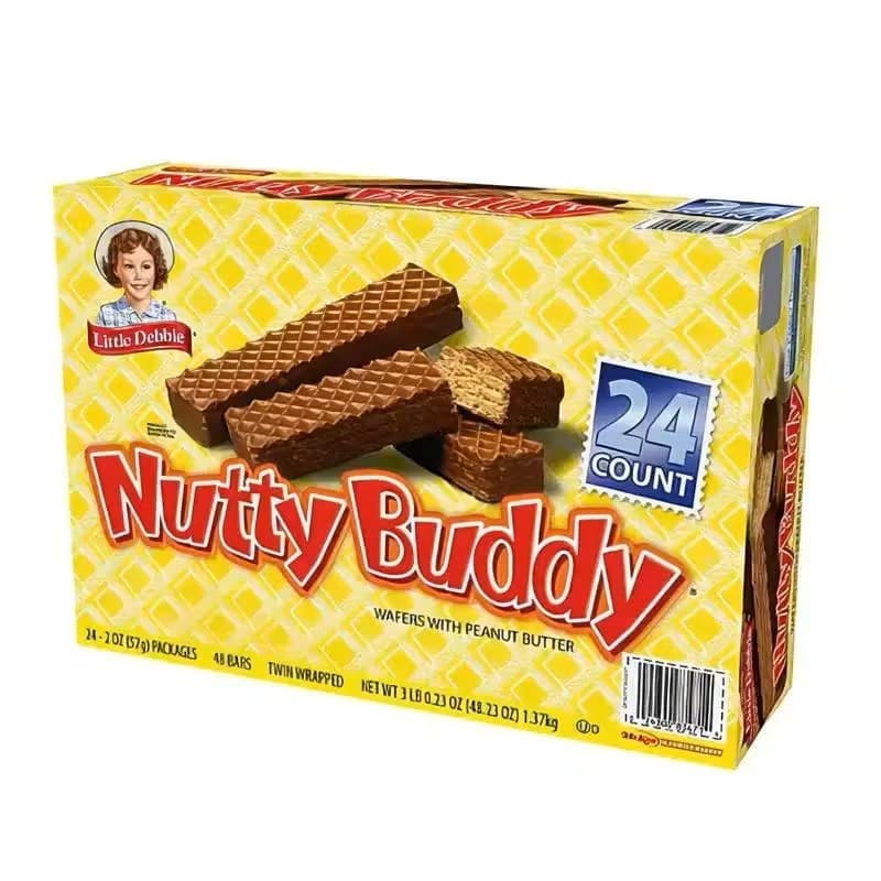 TEMU Nuddy Buddy Wafer Bars, 24.1 Oz 24 Count