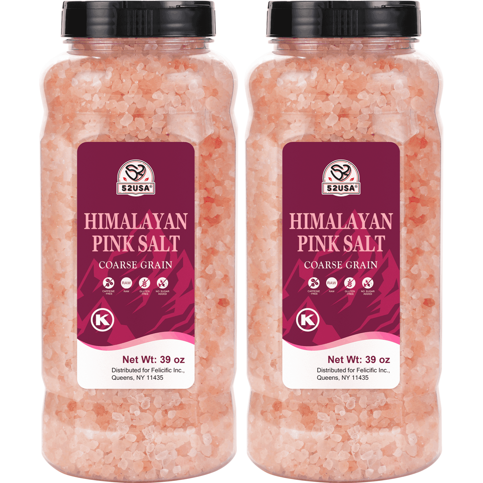 TEMU 52usa Himalayan Pink Salt, Coarse Grain, 39 Oz, 2 Packs