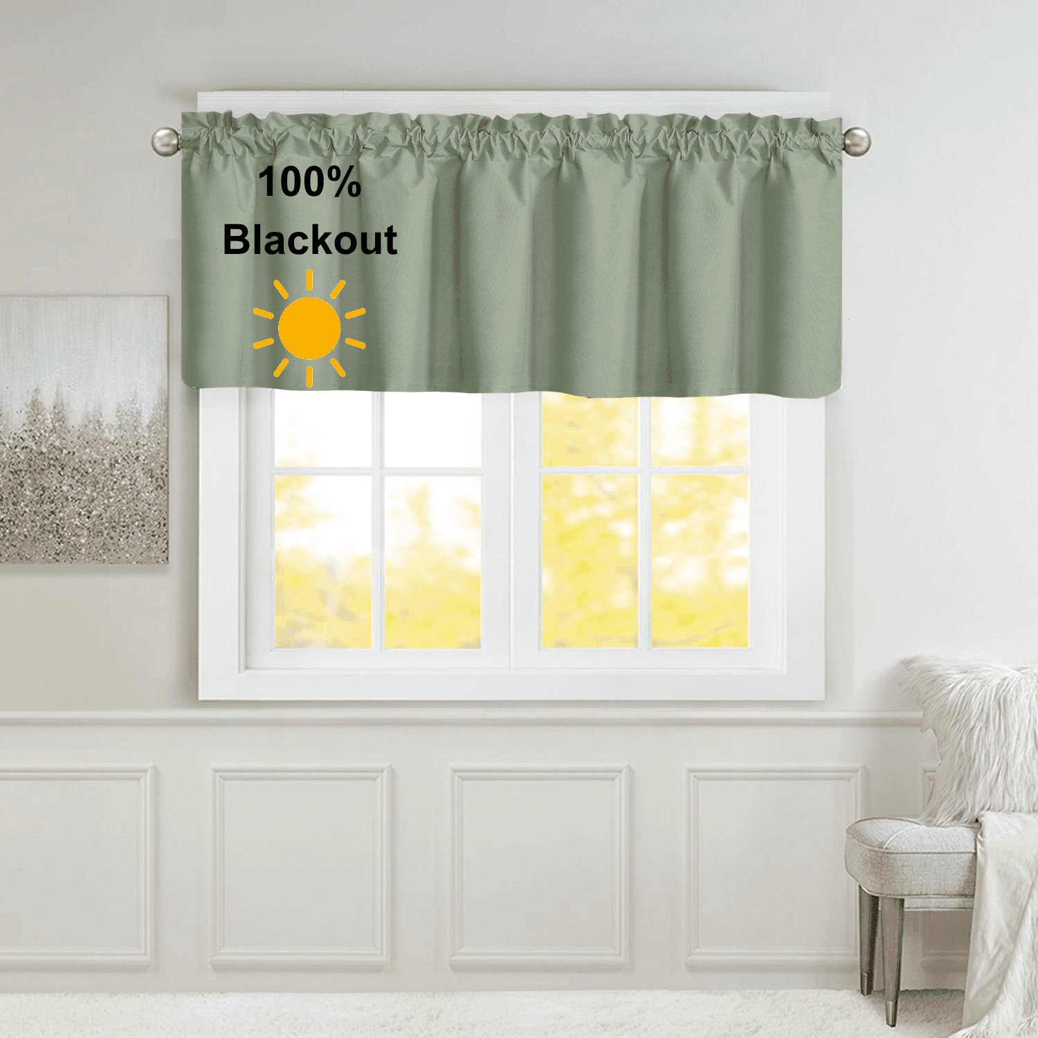 TEMU 2 Panels 100% Blackout Sleek Color Kitchen Curtains Set In Blue, Pink, Green, Black, Gray Rod Kitchen Bathroom Privacy Drapes And Curtains