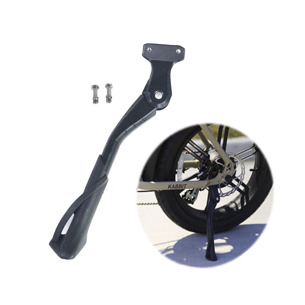 TEMU Bike Kickstand Aluminium Alloy Adjustable (10.5" – 12.5") Bicycle Kickstand Suitable Rear Side Bicycle Kickstand Fit For 20" 24" 26" Bike And Electric Bike