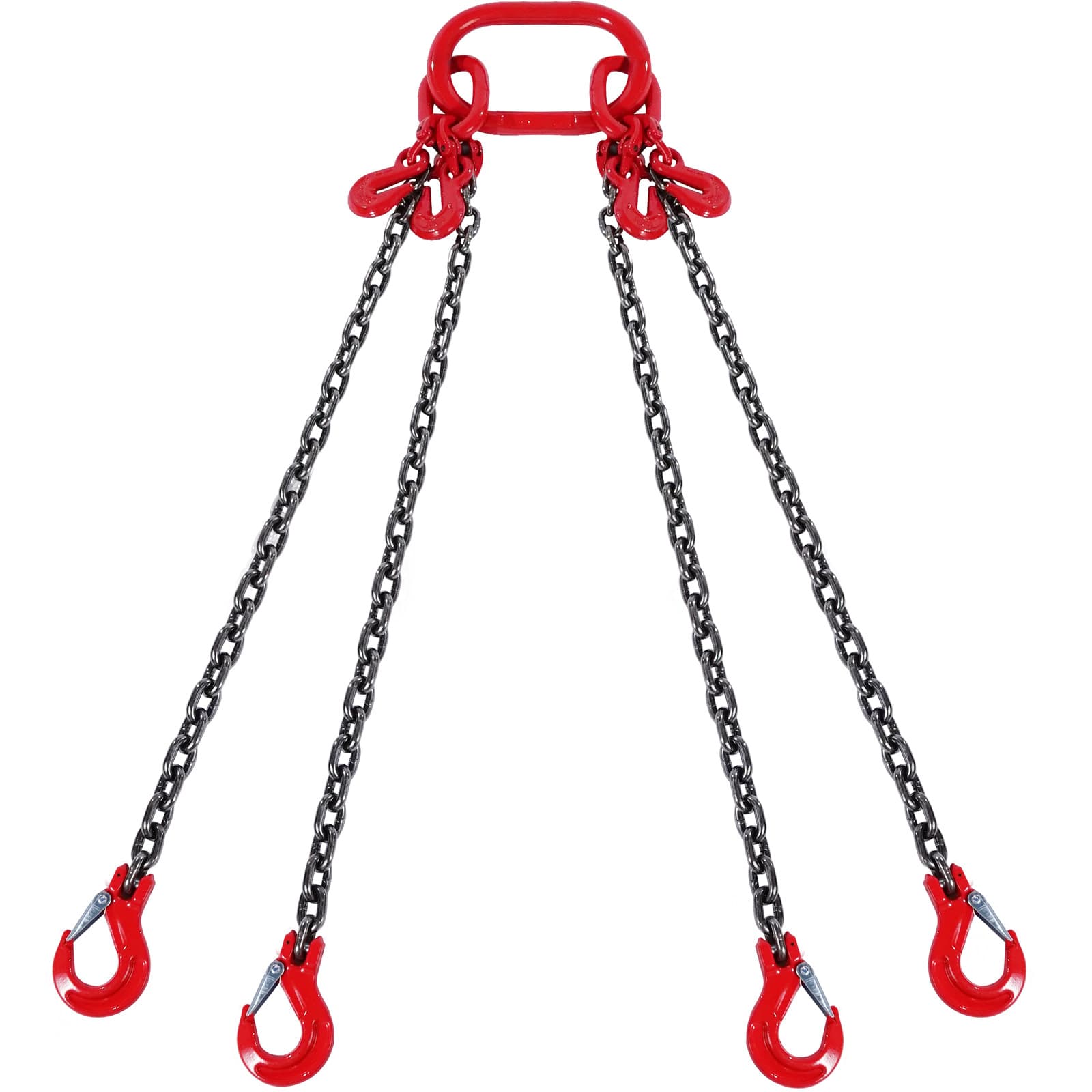 TEMU Vevor 1/4" X 5'/ 5/16" X 5'/ 5/16" X 6' Chain Sling 2/ G80 Lifting Chain With Grab Hooks 6600 Lbs