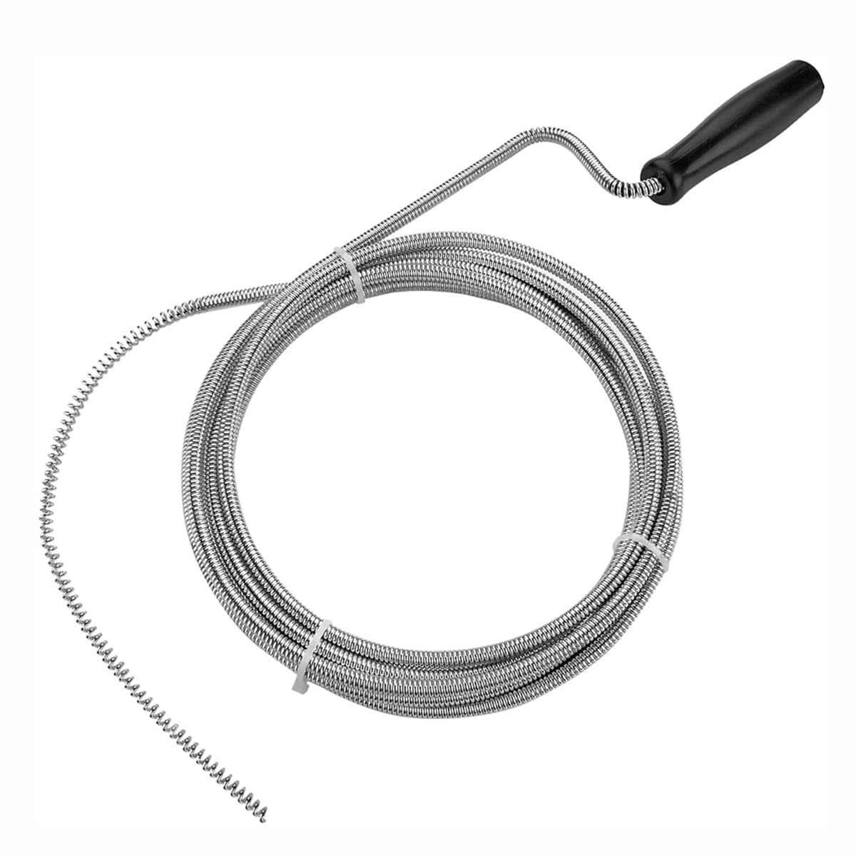 TEMU Manual Drain Clog Remover 10ft Spiral Metal Tool For Cleaning Sinks Drains Sewer Toilets Pipe