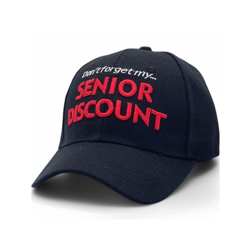 TEMU "senior Discount" Embroidered Baseball Adjustable, Uv Protection Design For Men, Perfect For Outdoor Activities, Casual, Fun