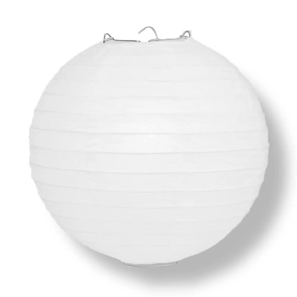 TEMU 16 Inch (40 Cm) Paper Lanterns - Ribbed Round Chinese Lanterns Choose From Set Of 1 Or Set Of 3