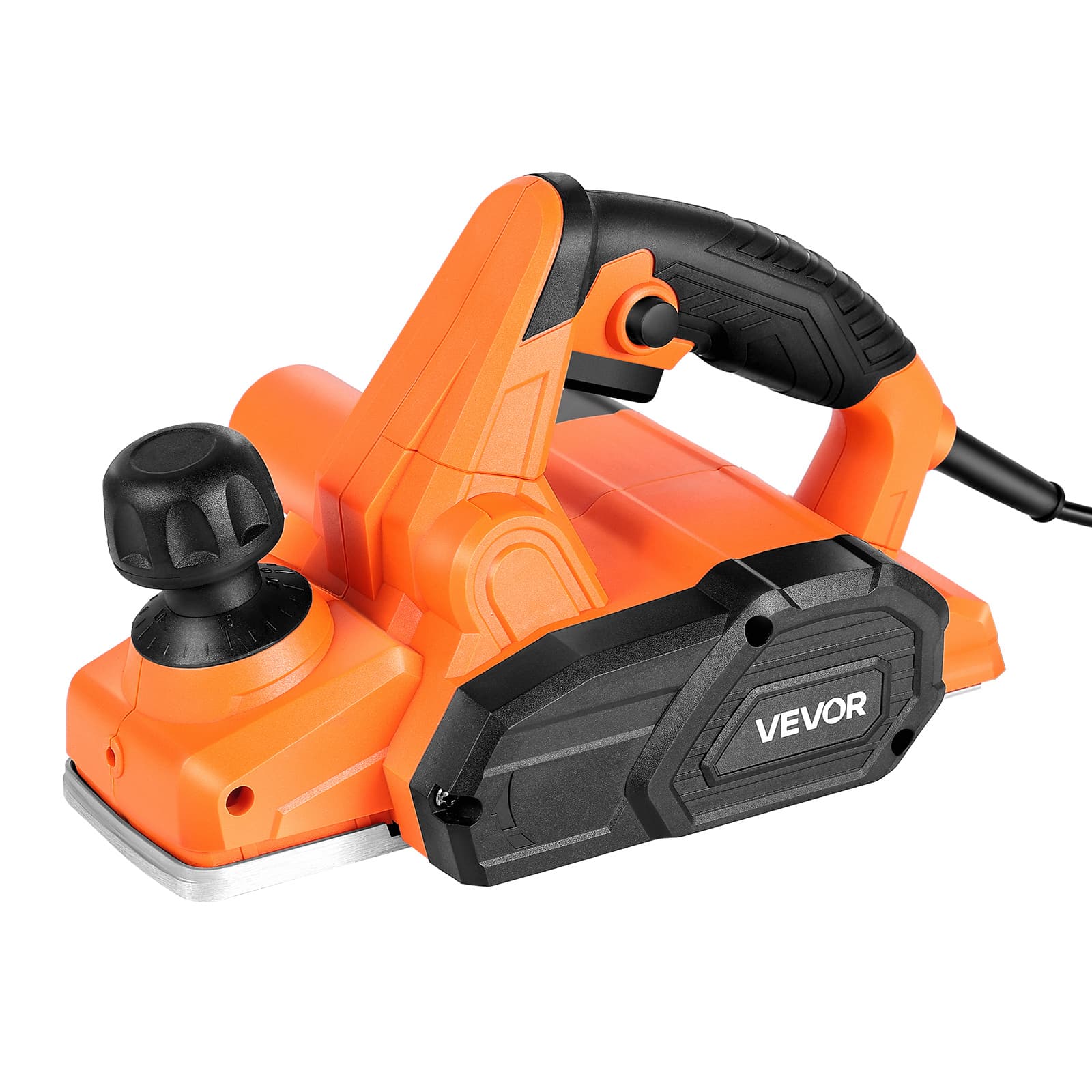 TEMU Vevor Electric Hand Planer, 3-1/4-inch Cut Width, 7-amp 16800 Rpm Corded Power Handheld Planer For Wood, With Adjustable Cut Depth, 2 , For Woodworking Wood Chamfer Diy Carpentry