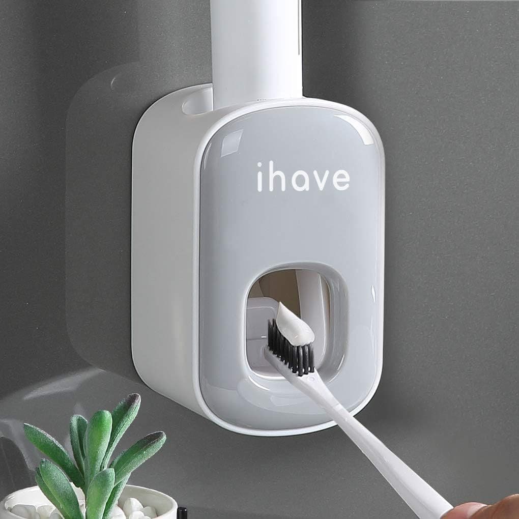 TEMU One, Bathroom Supplies, No Punching Self-adhesive Toothpaste Squeezer, Easy To Disassemble And Clean, Easy To Squeeze Toothpaste, Automatic Toothpaste Squeezer White