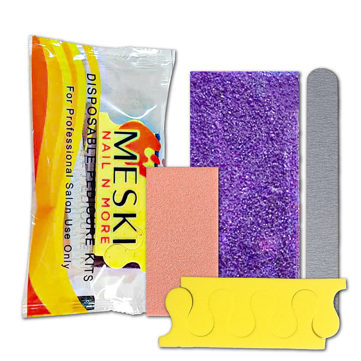 TEMU Disposable Pedicure Kits – Includes Pumice Bar, Nail Buffer, Nail File, And Toe Separator For Professional Nail Care
