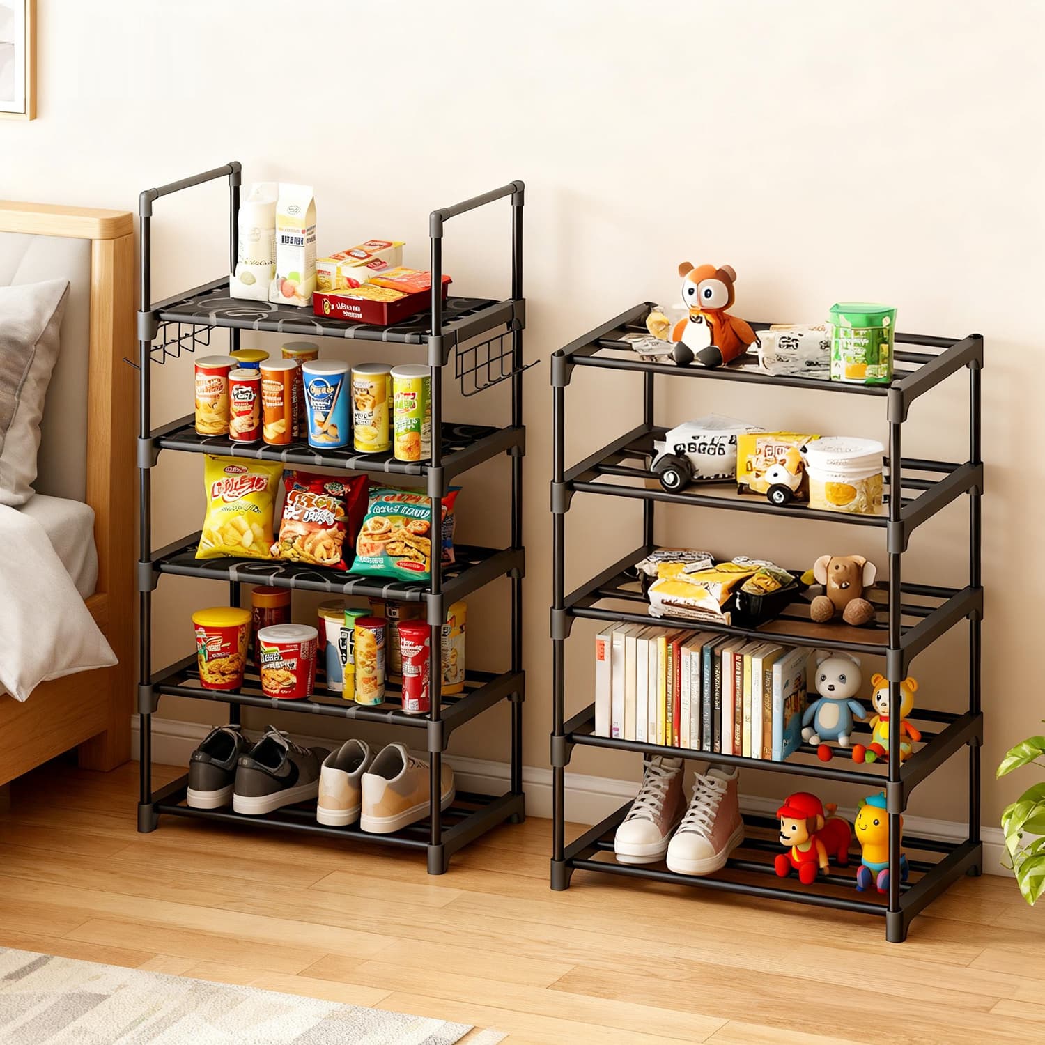 TEMU Whonline Kitchen Shelf, 10-shelf Storage Shelving Unit, Easy Assenbly, For Spice Jar, Bottle, Tissue Box
