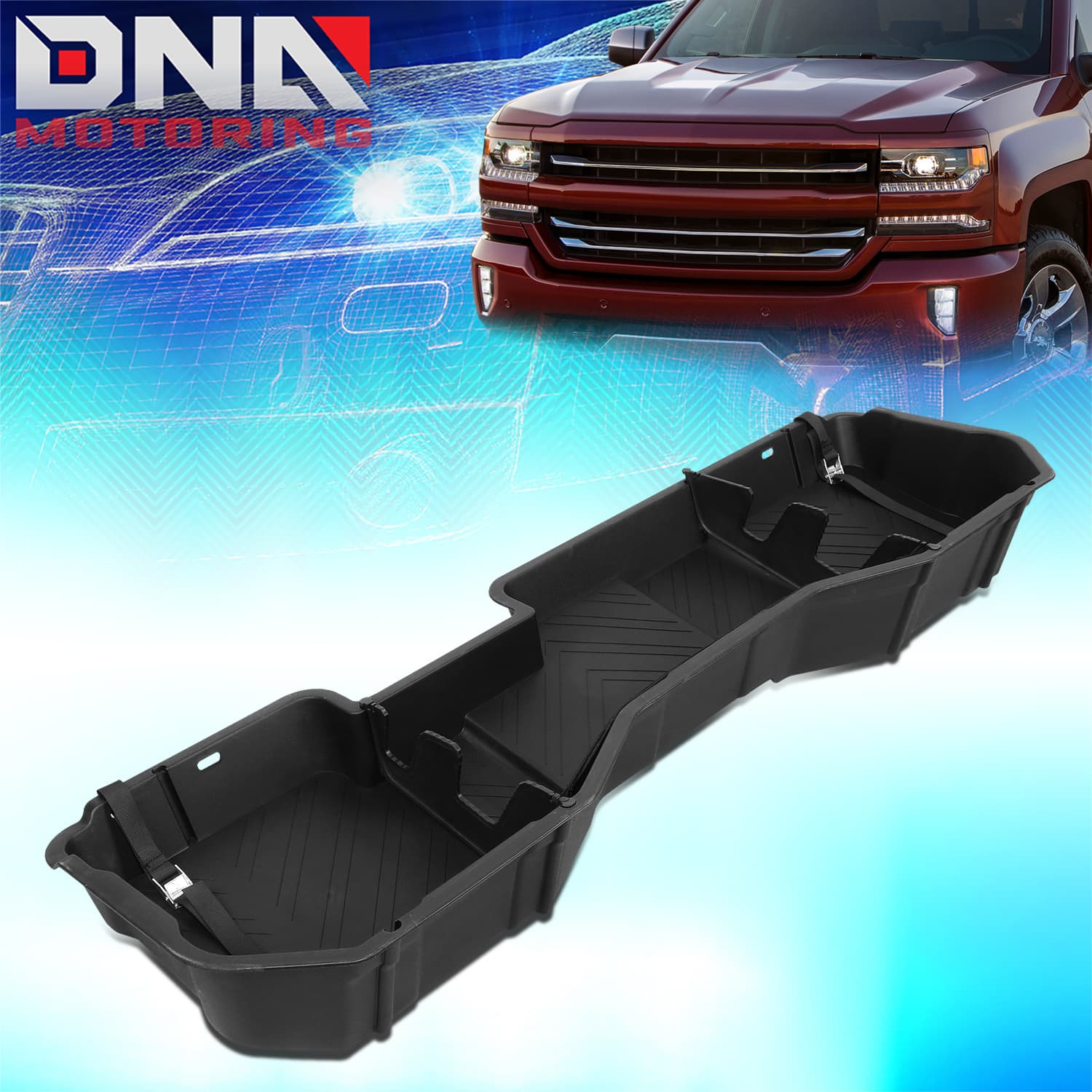 TEMU Under Seat Storage Box For 07-18 Silverado Sierra 1500 / 07-19 Silverado Sierra 2500hd 3500hd Pickup