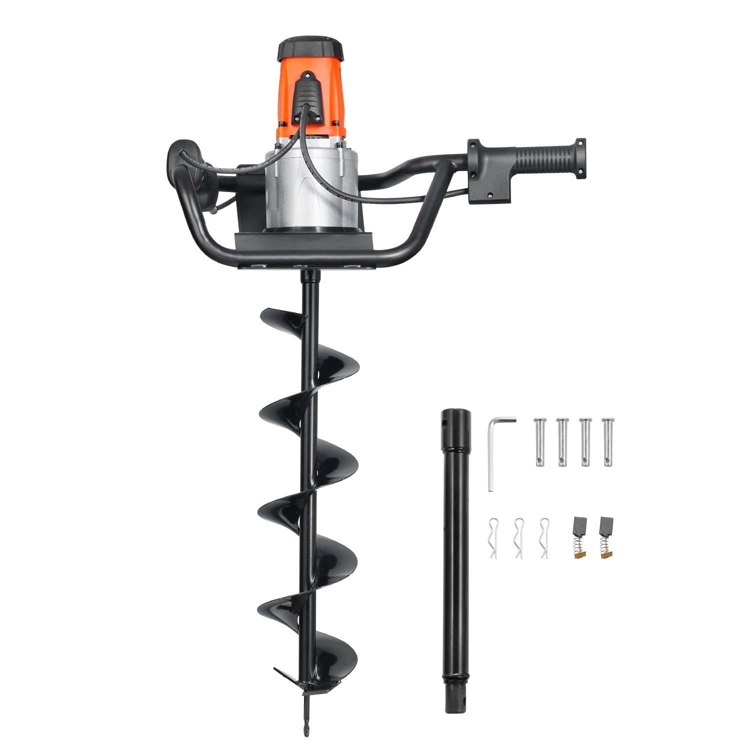 TEMU Vevor Electric Post Hole Digger 1500w Powerful Motor With 5.71 In Auger Bit