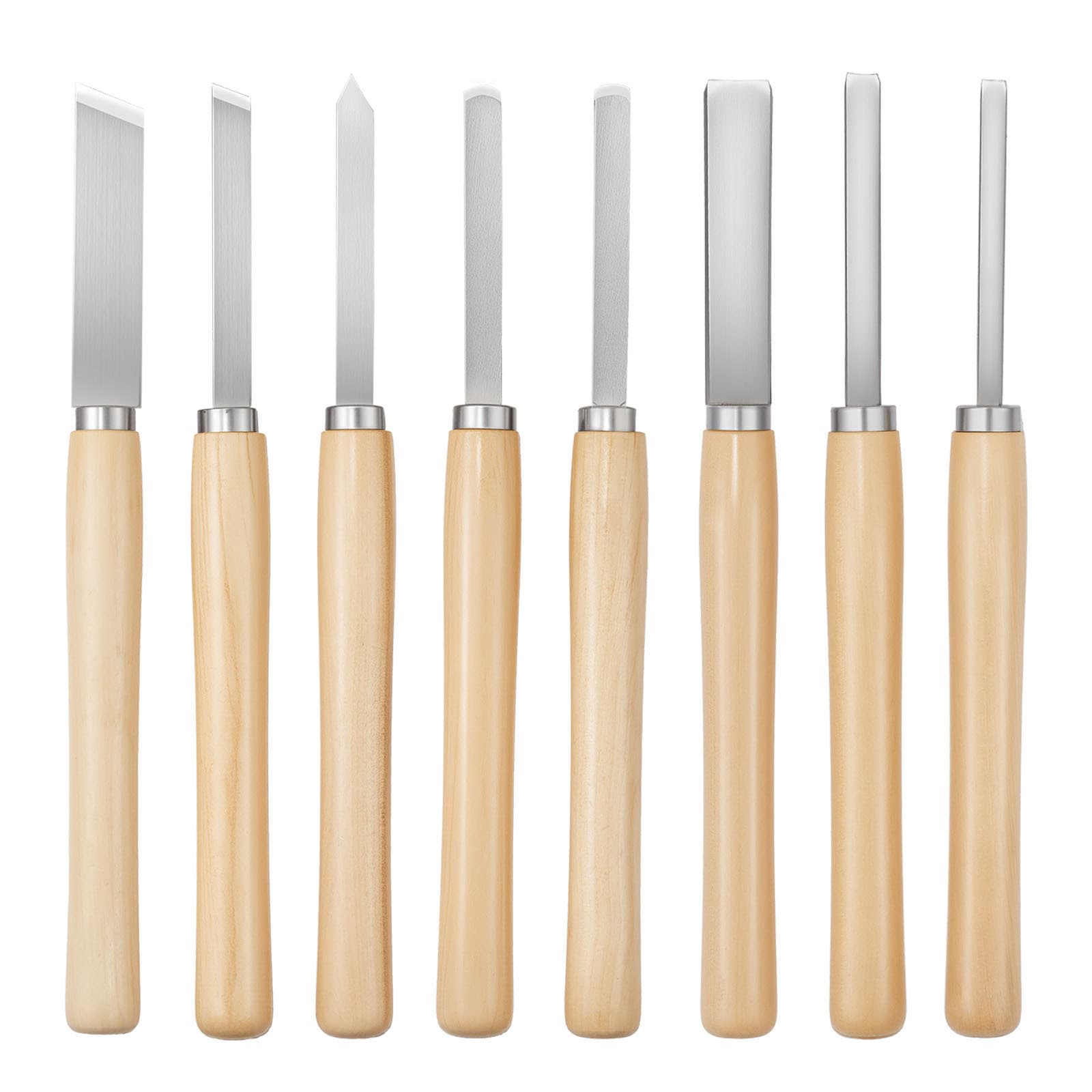 TEMU Vevor 8pcs Wood Lathe Chisel Set Woodturning Tools Steel For Lathe Finisher