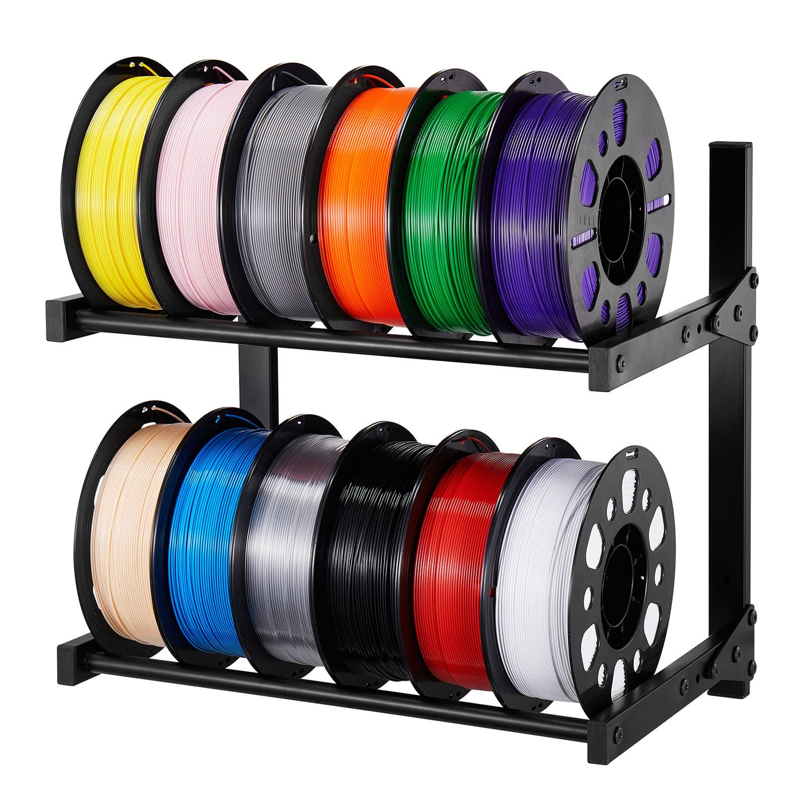 TEMU Vevor Wall Mount Printer Filament Storage Rack 2-tier Filament Spool Holder Rack