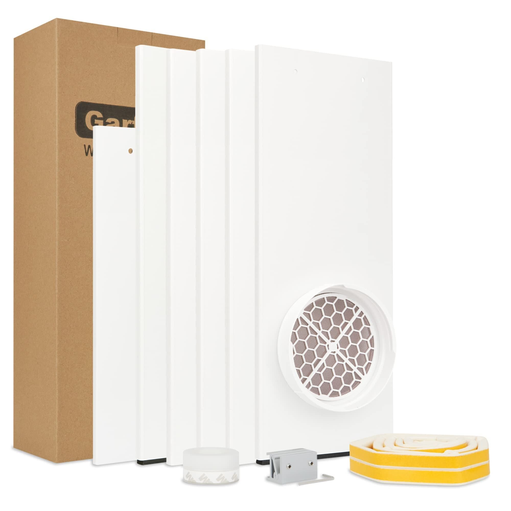 TEMU Sliding Door Portable Air Conditioner Seal Kit, Compatible With 5-5.9 Inch Ducts, Length 94.5 Inch, Sliding Door Air Conditioner Vent Kit With Strips, Window Locks For Sliding Balcony Doors