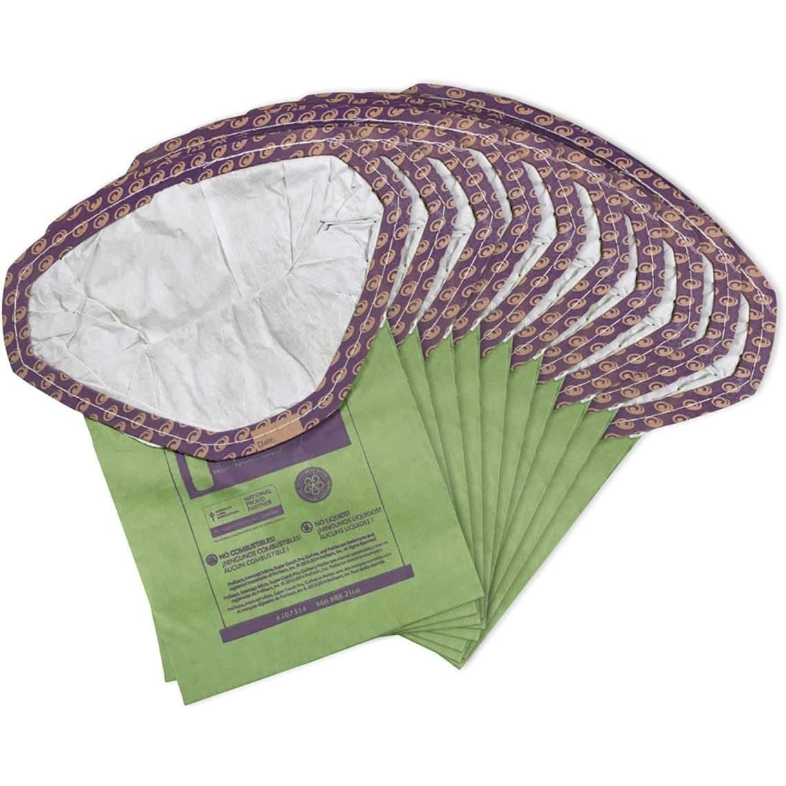 TEMU 6 Qt. Micro Filter Bag, Open Collar, 10 Pk: Super Pro 6, , 6, 6 Plus And Flex (#107314)