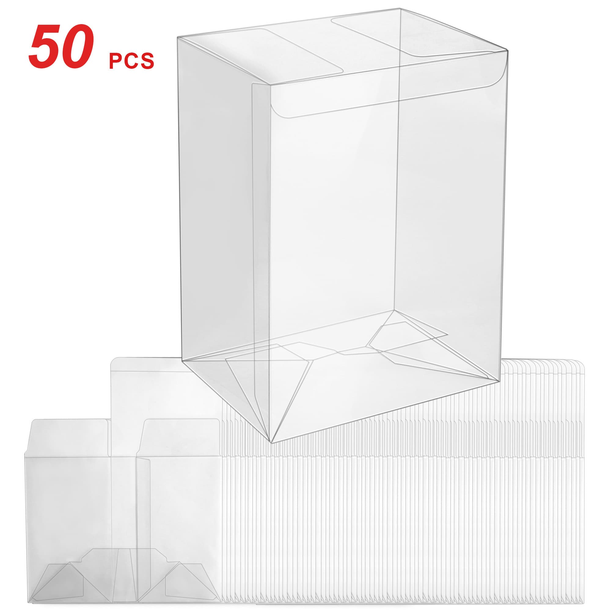 TEMU 50 Pack Protector Cases For 4" Pop , , Heavy Duty Display Box Protective Case