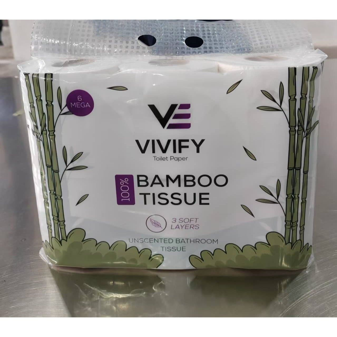 TEMU Bamboo Toilet Paper - 6 Rolls