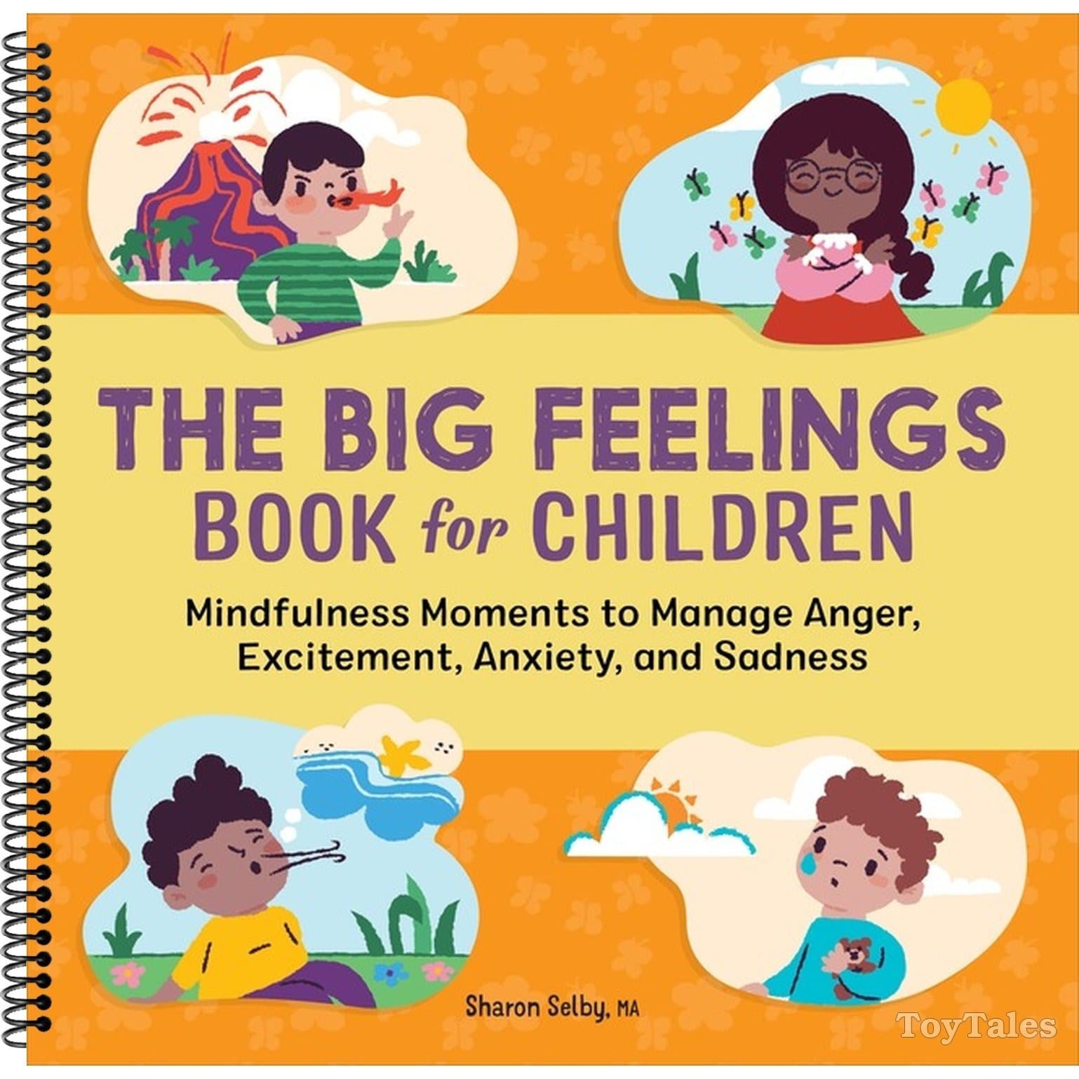 TEMU The Big Feelings Book For Children: Mindfulness Moments To Manage Anger, Excitement, Anxiety, And Sadness Sharon Selby (spiral-bound)