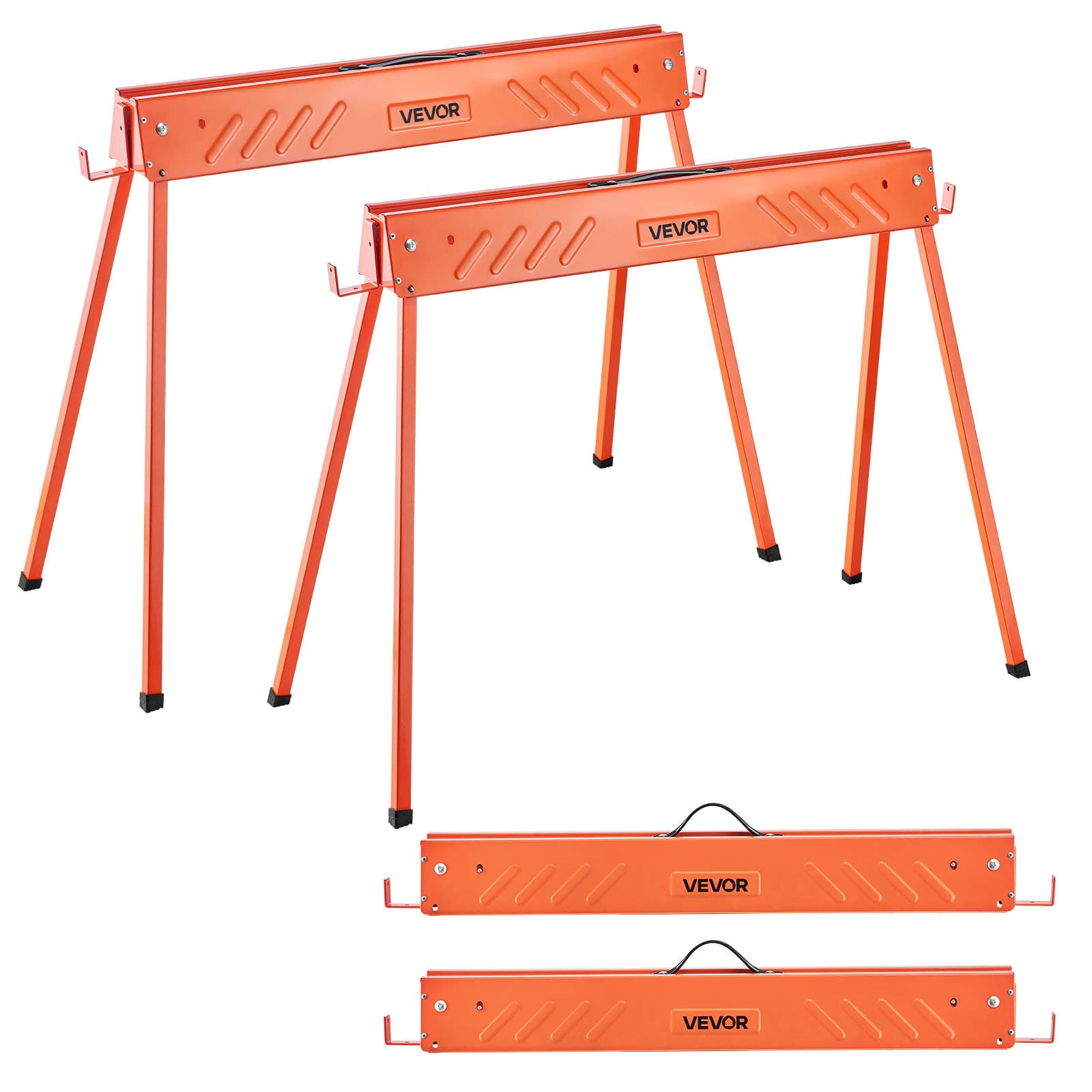 TEMU Vevor Saw Horses 2 Pack Work Bench Heavy Duty 660 Lbs Capacity For Woodworking